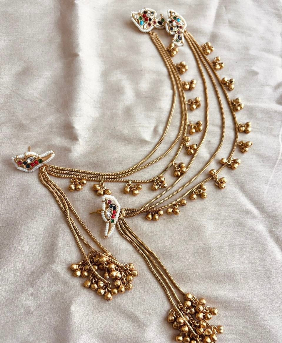 Pearl Earrings with Mattal