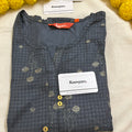 GREY PRINTED KURTI