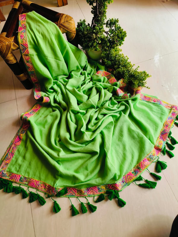 Summer Mul Cotton Lace Sarees