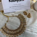 Layer Coin Neckpiece & Earrings