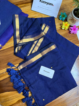Anna Ben Inspired Goldy Mul Cotton Saree