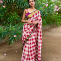 Kanchi Check Mul Cotton Saree