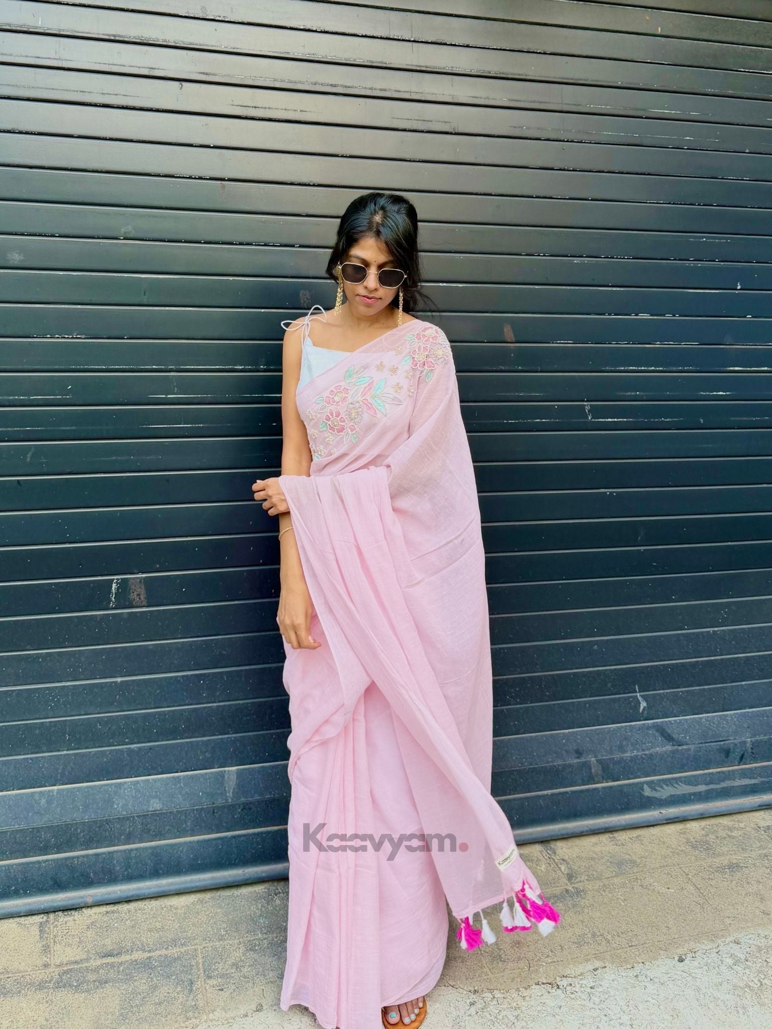 Blossom Elegance Handwork Saree