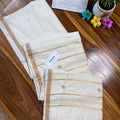 Kerala Kasav & Motif Mul Cotton Saree - Manka