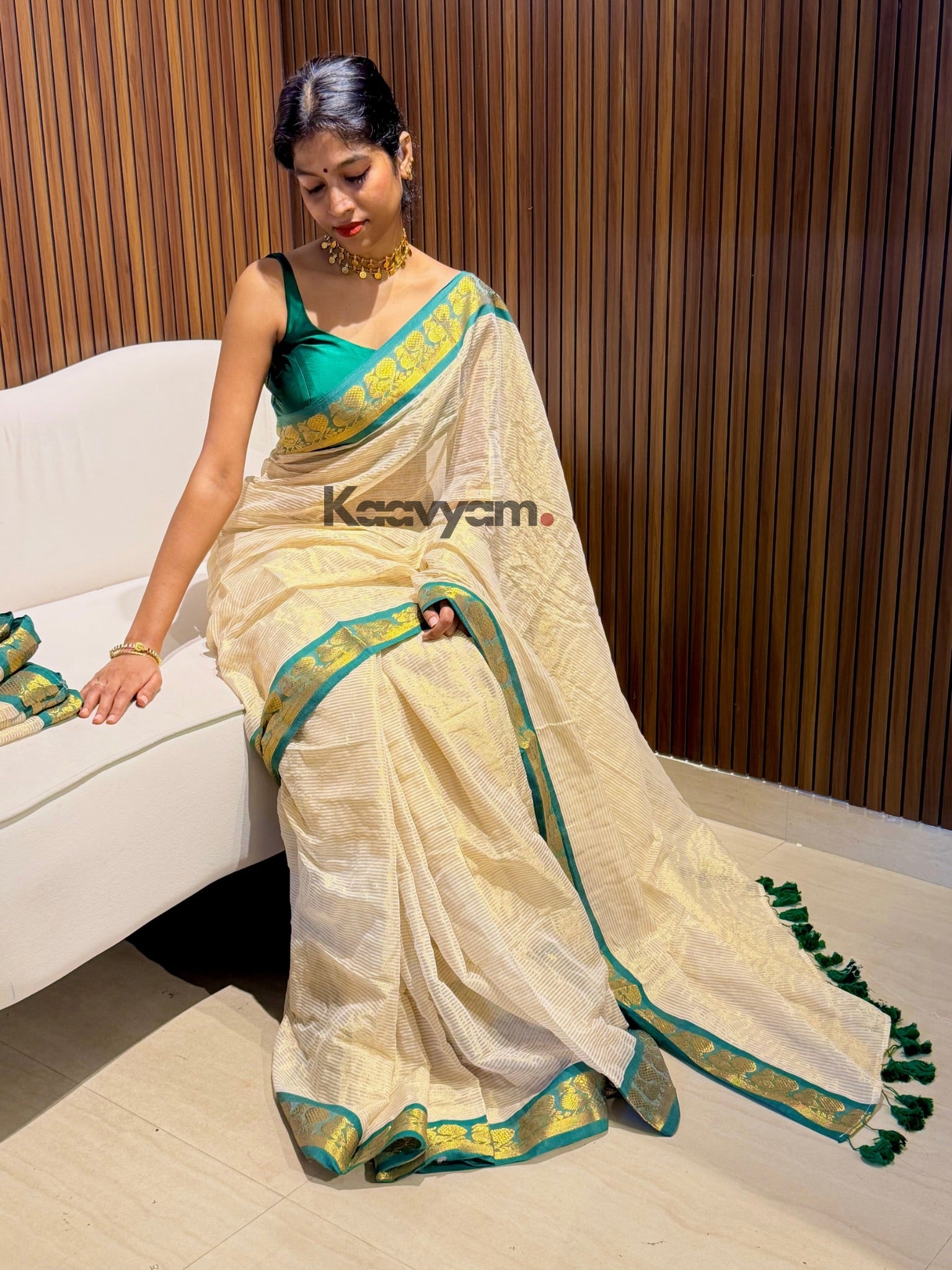 Mayura Stripes Kanchi Saree