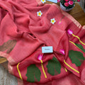 Resham Tissue Linen Saree