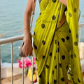 Polka Dot Mul Cotton Saree