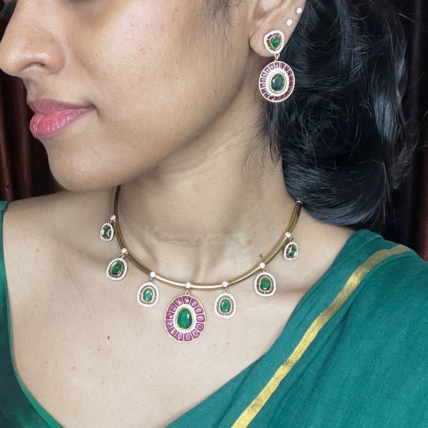 Drop Hasli & Earrings