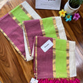 Double Border Mul Cotton Saree - Manka