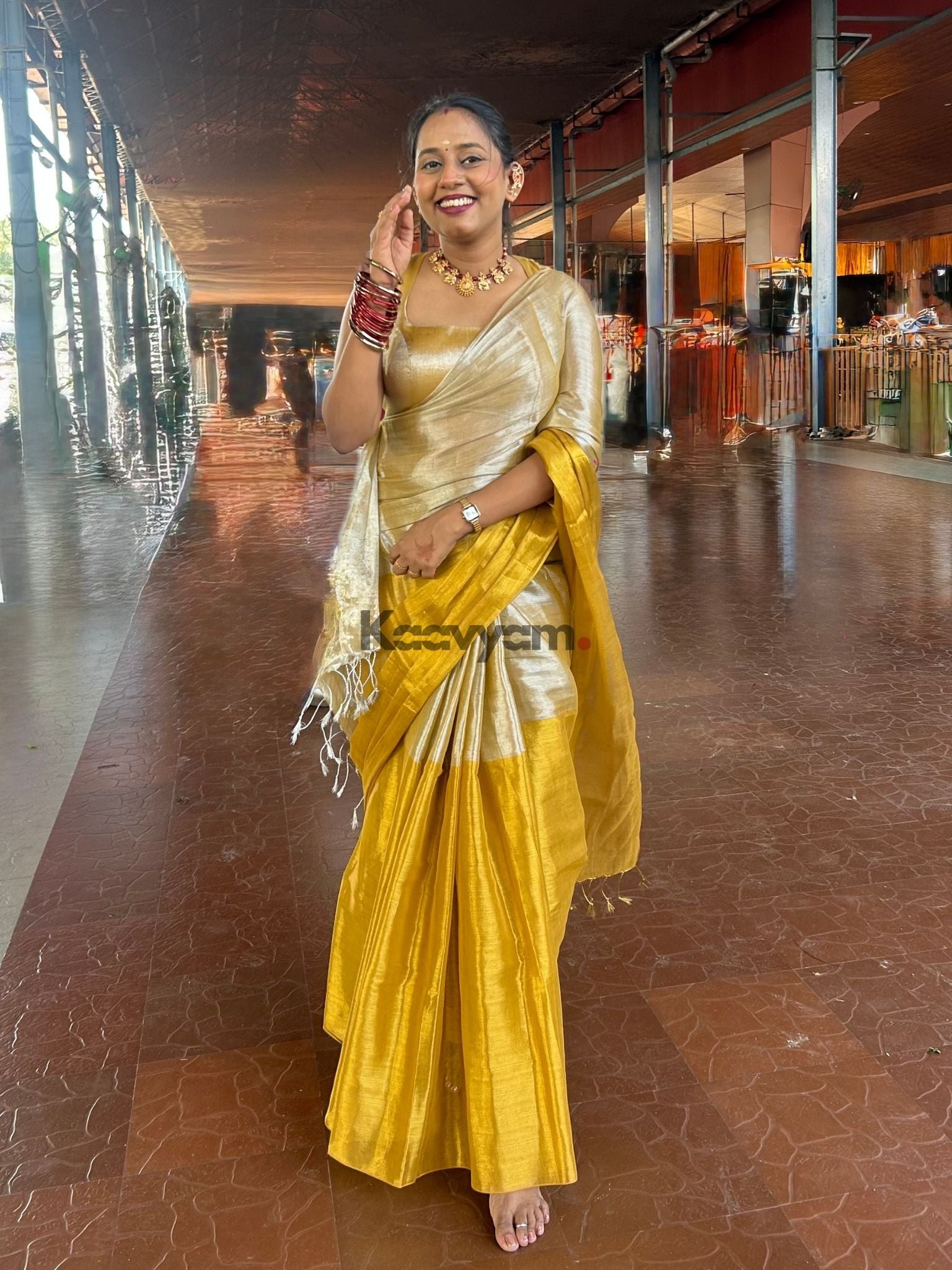 Half & Half Raaga Tissue Silk Saree