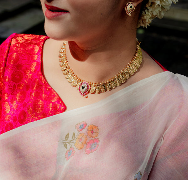 Coin Mango Drop Necklace