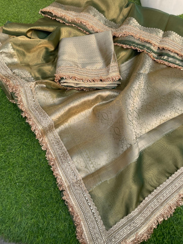 Tissue Banarasi Lace Saree