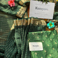 Check Viscose Georgette Saree