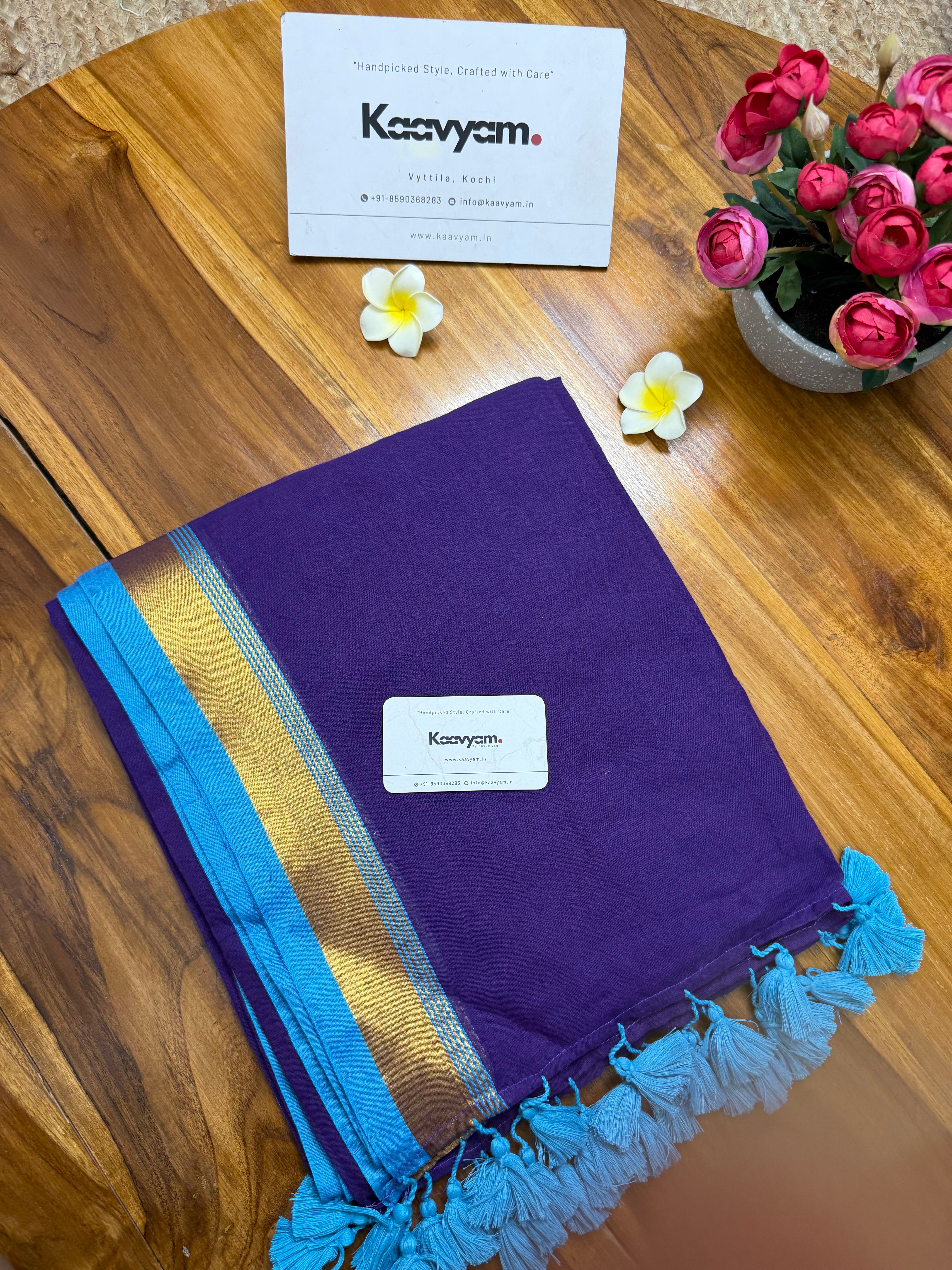 Jamun Mul Cotton Saree