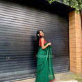 Small Sequins Mul Cotton Saree