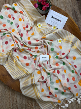Color Polka Kasav Saree