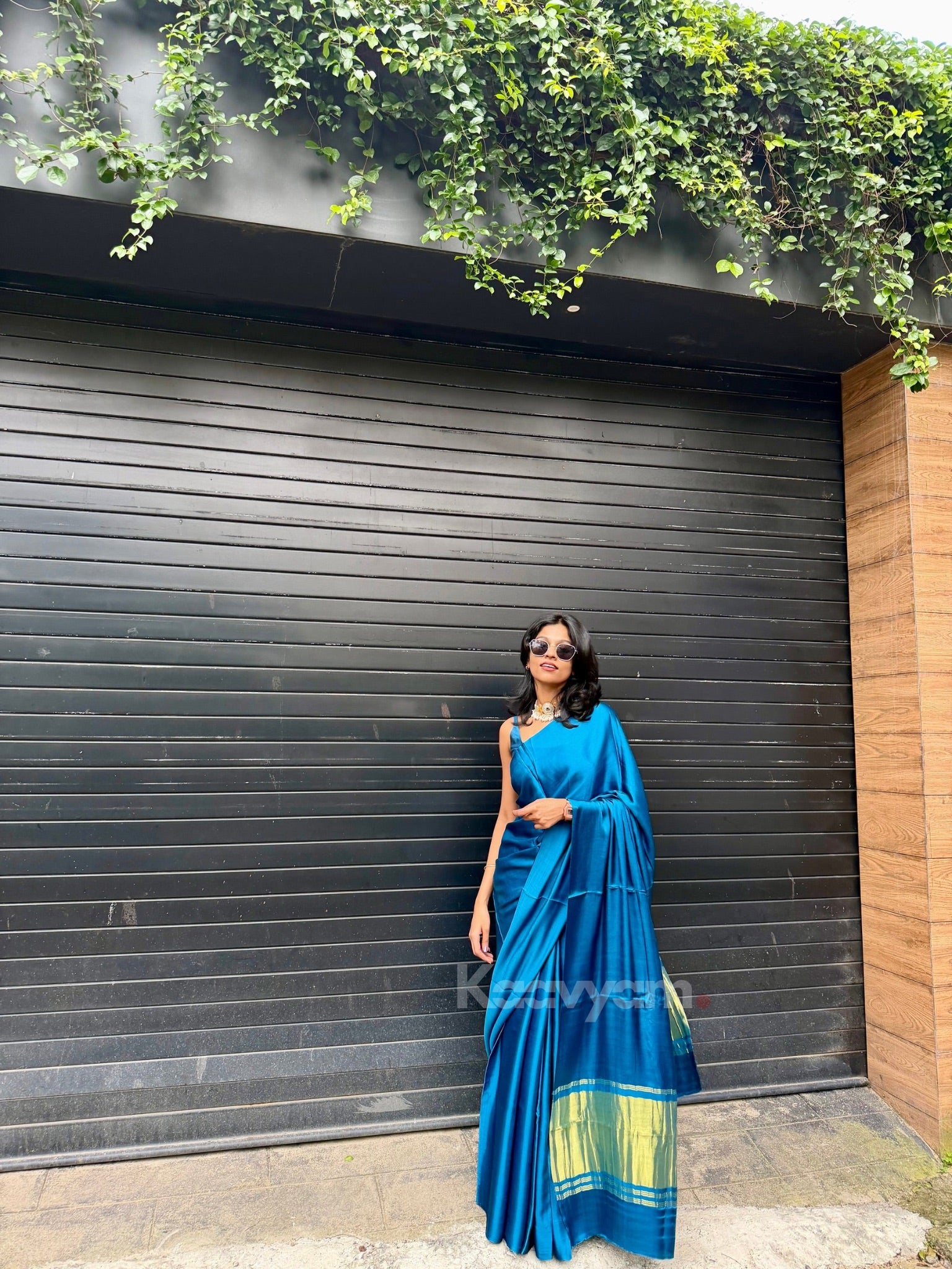 Plain Modal Silk Tissue Pallu Sarees
