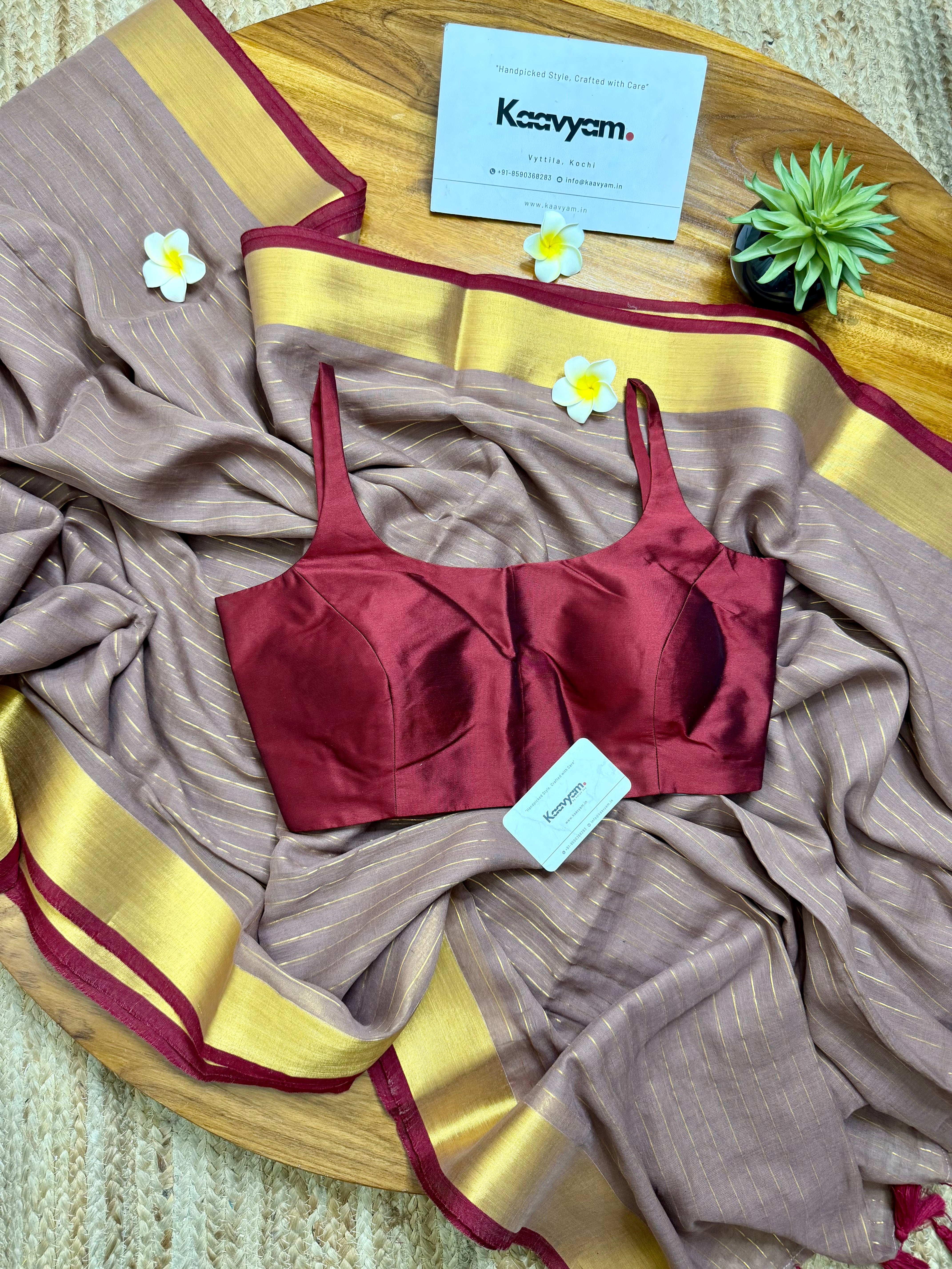 Dusky Kasav Saree