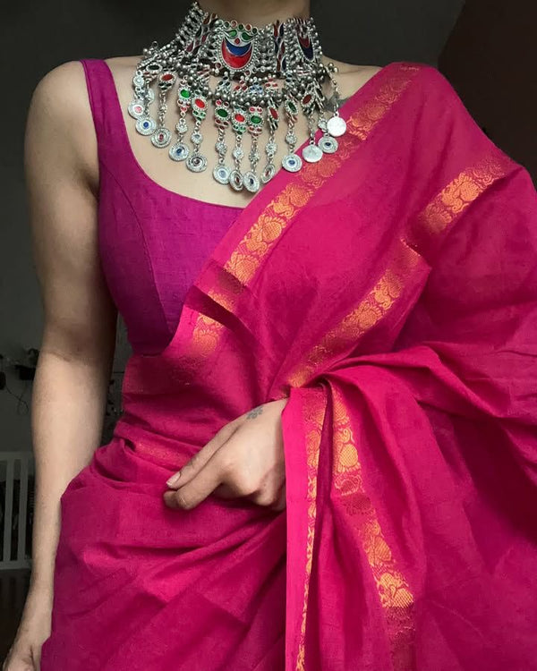 Peacock Border Sungudi Saree