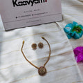 Flower Neckpiece & Earrings