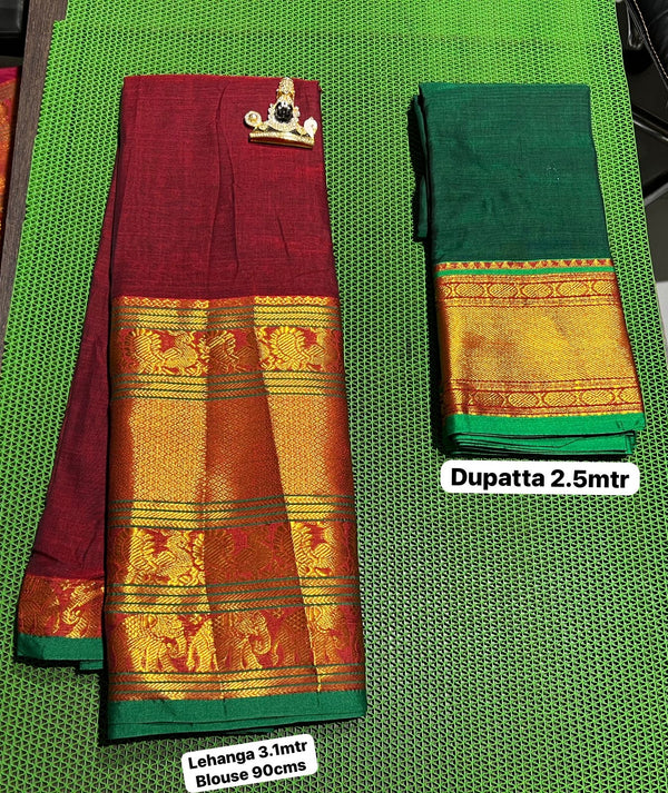 Cotton Narayanappattu Dhavani Set Fabric