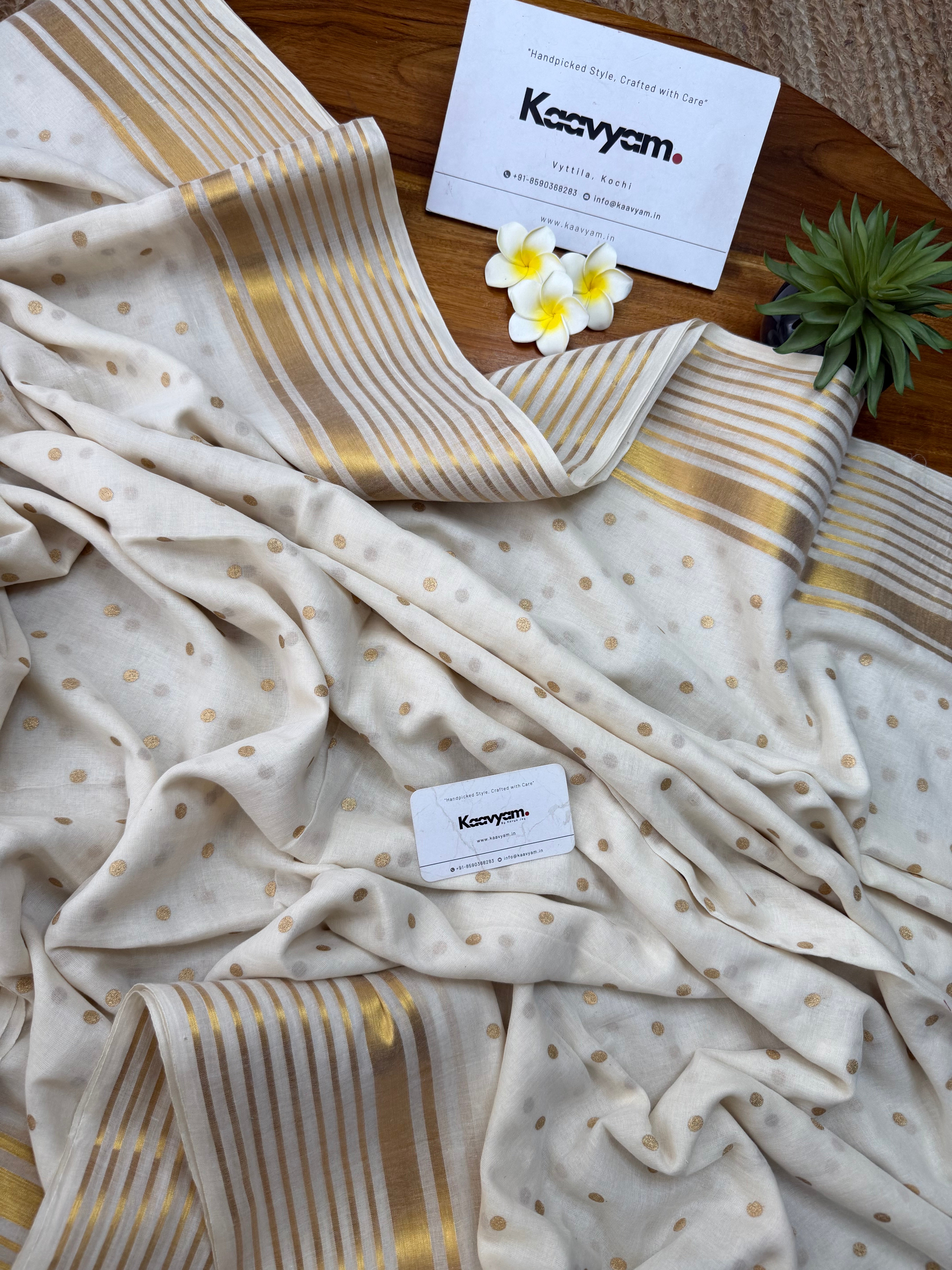Polka & Stripes Saree