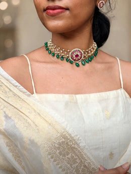 Pearl Jadau Choker