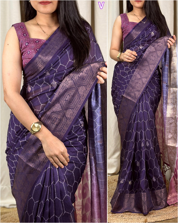 Muslin Silk Printed Saree