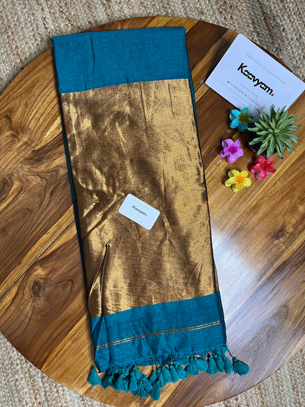 Tissue Pallu Mul Modal Saree