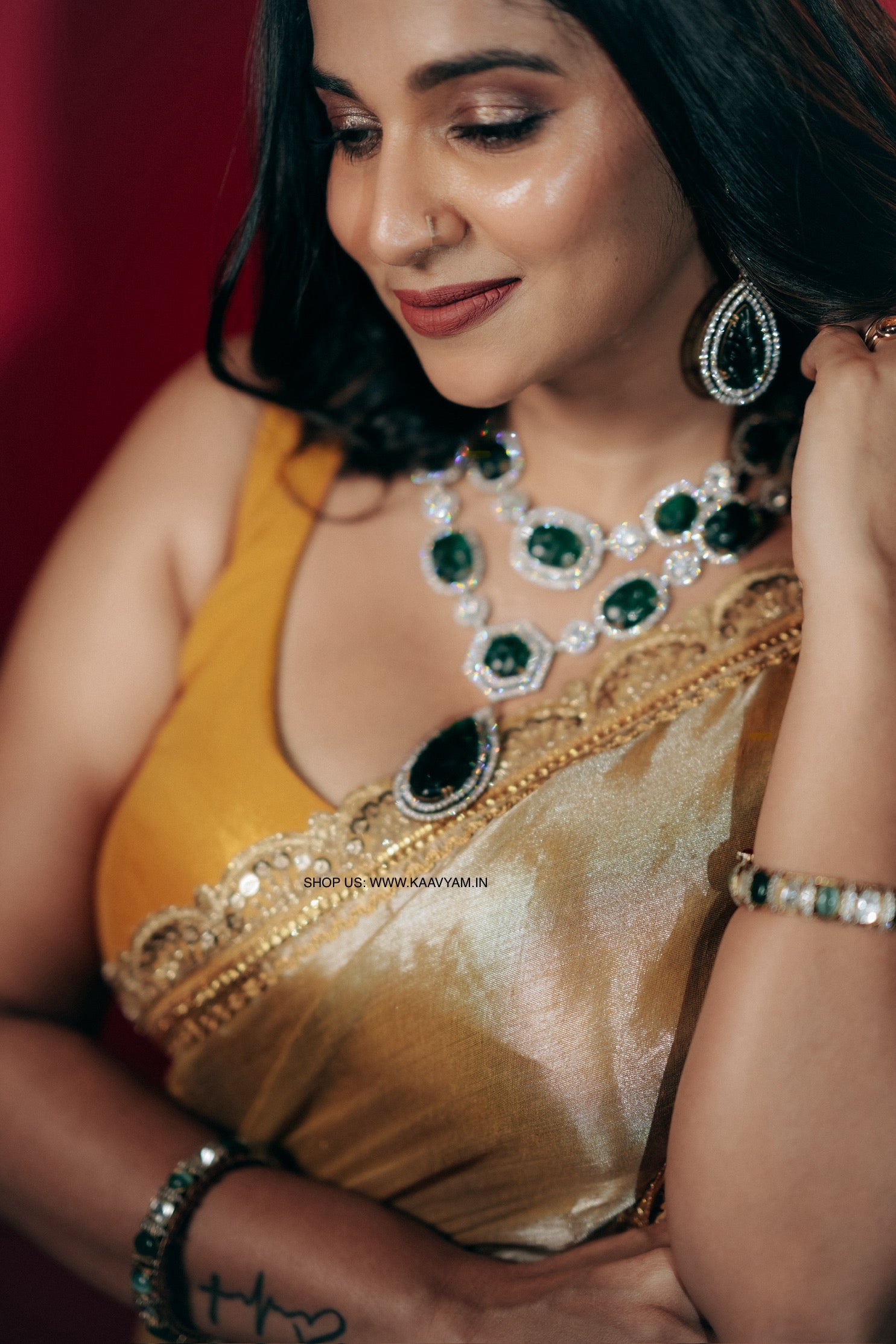 Raaga Tissue  Half Lace Saree