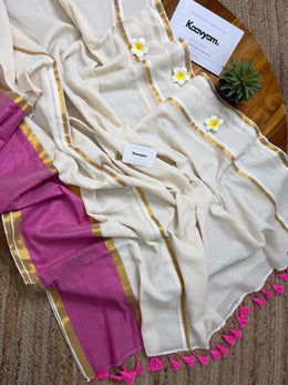 Golden Blush Saree