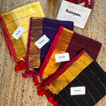 Kasav and Stripe Mul Cotton Saree