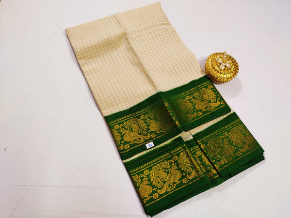 Sungudi Cotton Check Saree