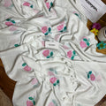 Flora Embroidery Mul Cotton Saree