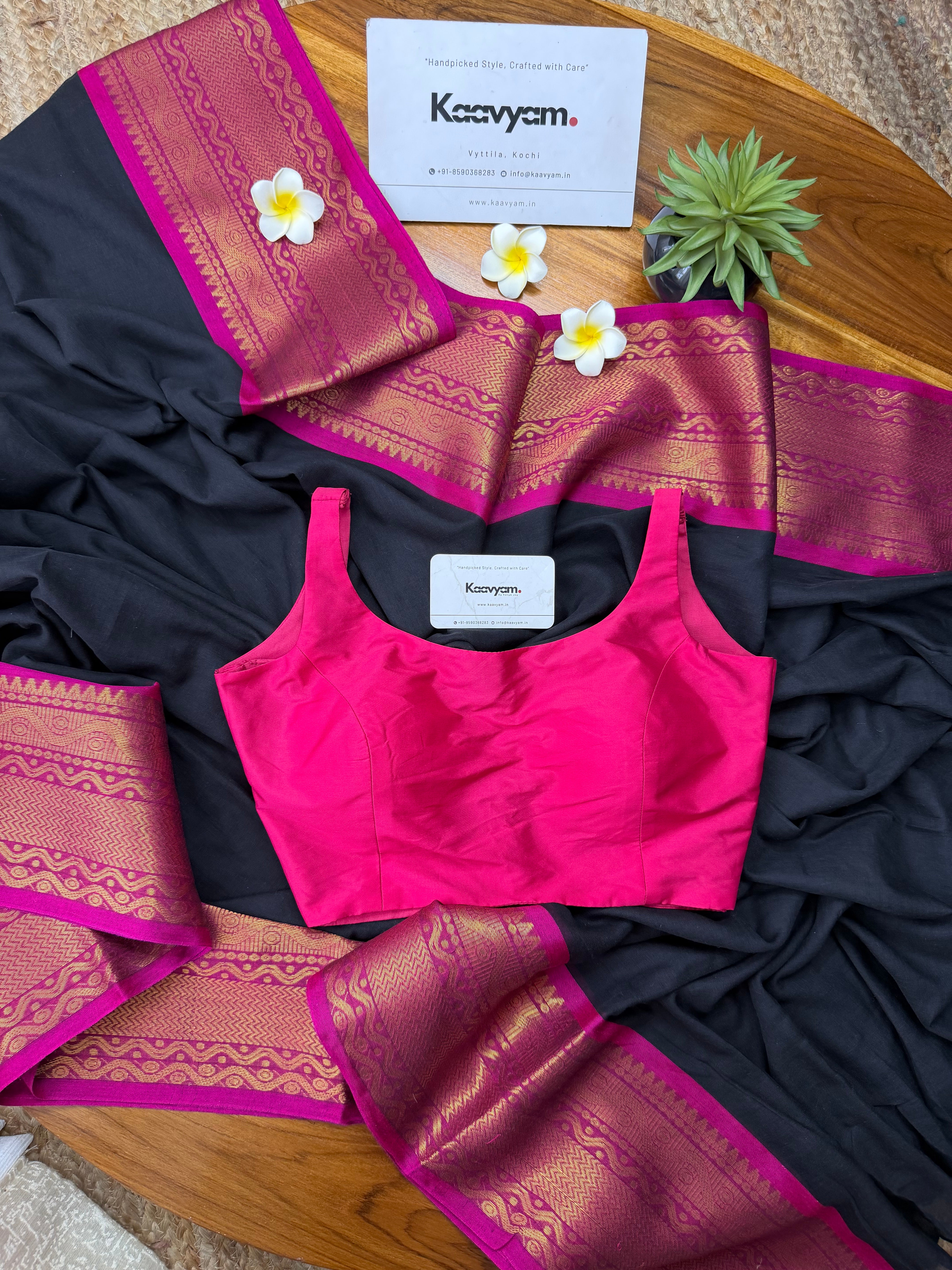 Nila Kanchi Mul Cotton Saree