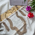 Heavy Pearl Layer Haaram & Earrings