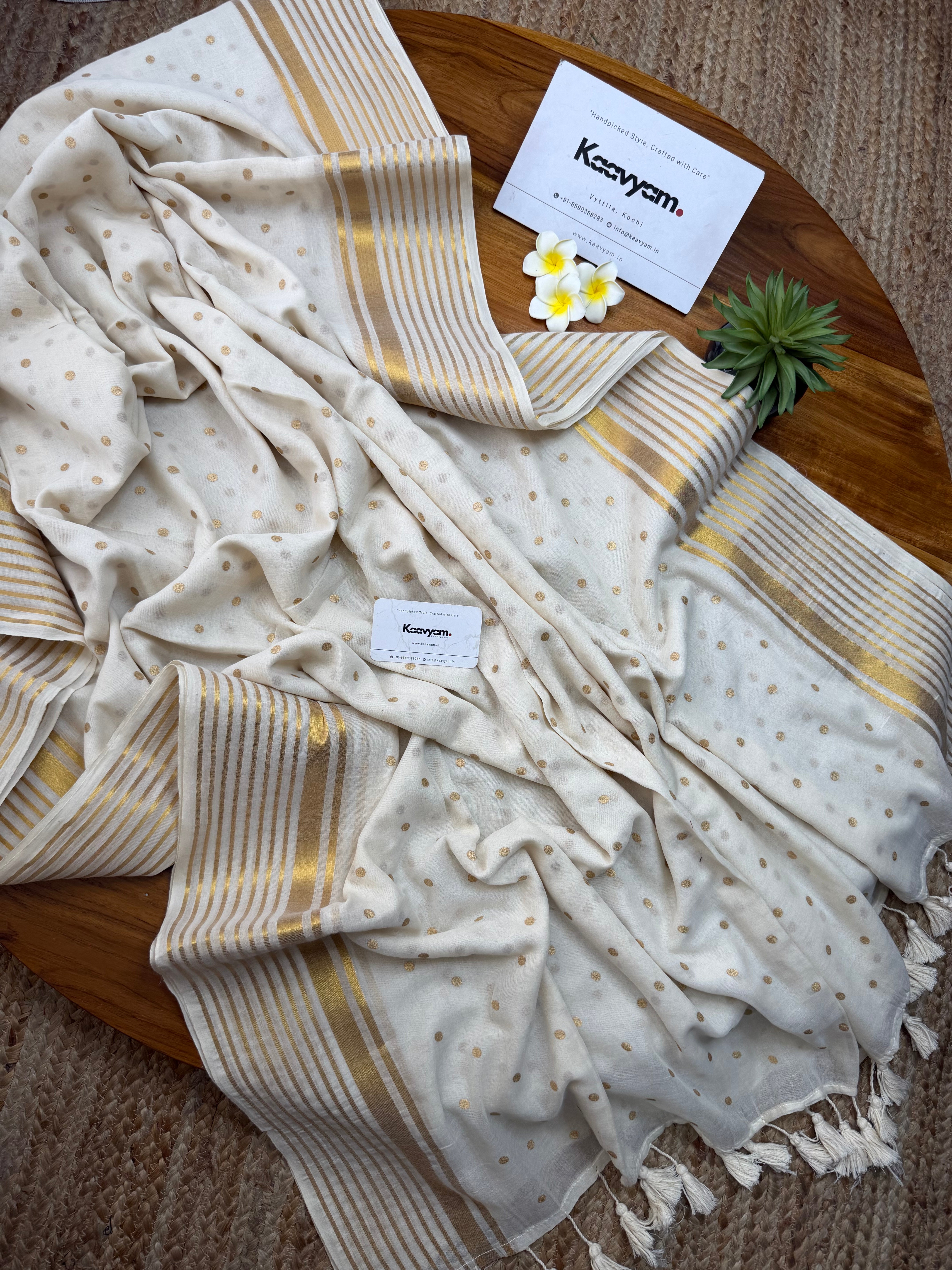 Polka & Stripes Saree