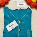 Blue heart neck Kurti