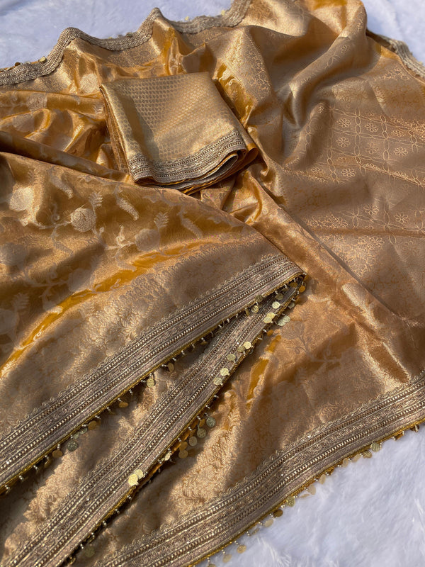 Tissue Banarasi Maharani Lace Saree