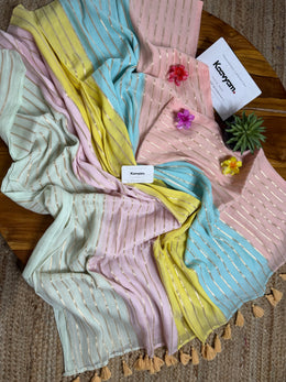 Pastel Magic Mul Cotton Saree