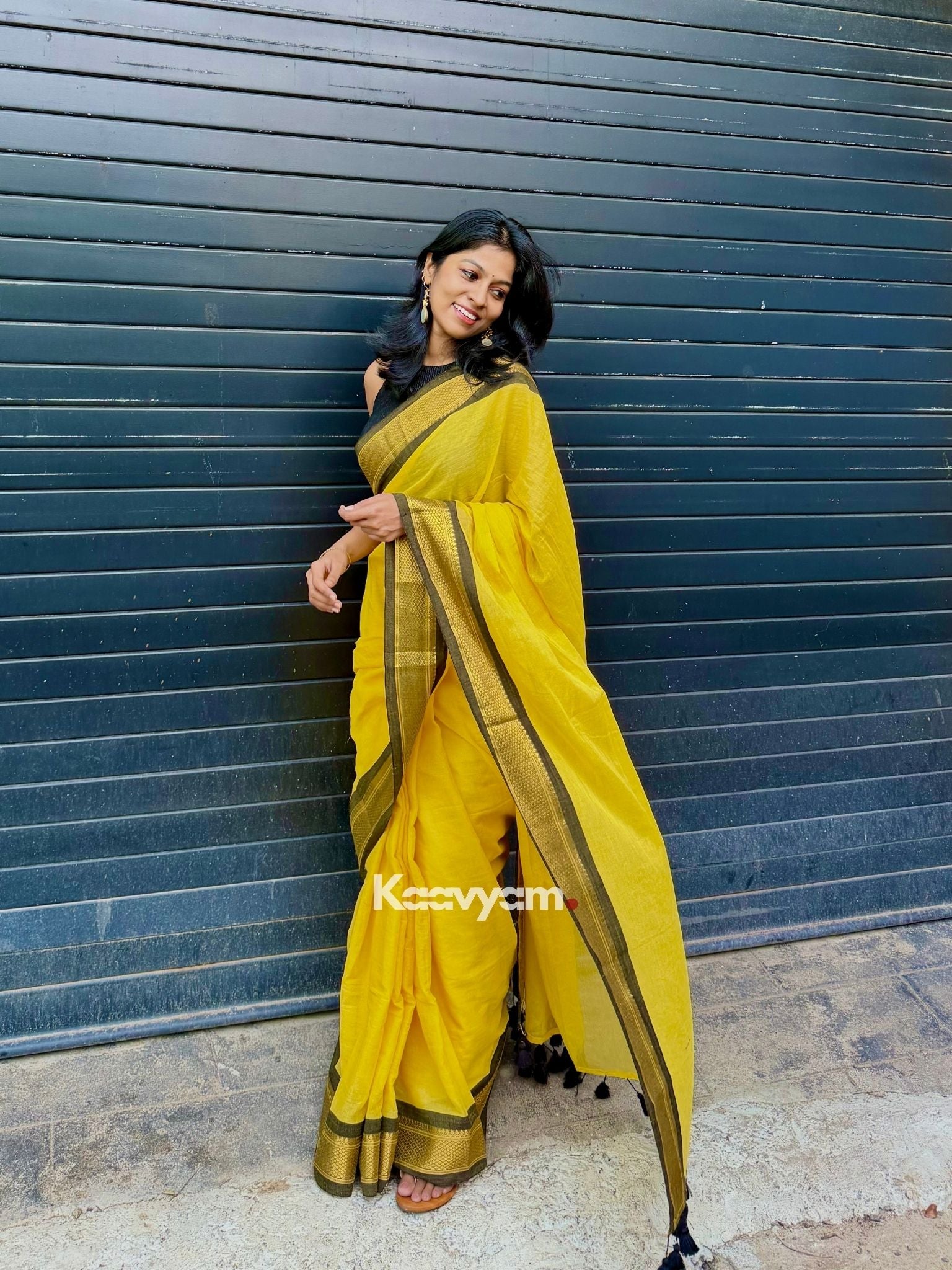 Manjalazhaki Mul Cotton Saree