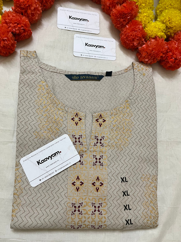 Cotton Brown Kurti