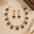 Emerald vines Necklace Set