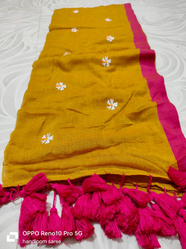 Mallipoo and Kara Mul Cotton Saree