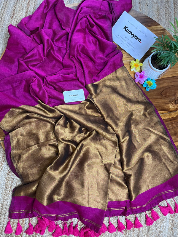 Tissue Pallu Mul Modal Saree