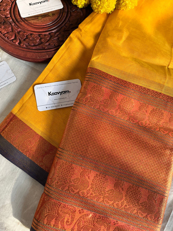 Yellow Narayanapatt Saree