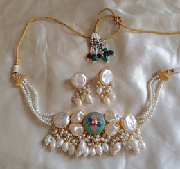 Meenakari Choker & Earrings