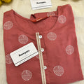 ROUND NECK PEACH LACE KURTI