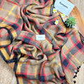 Checks Charm Linen Saree