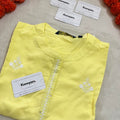 Mandarin Collar Lime yellow Kurti